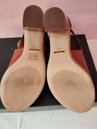 Botín abierto Ralph Lauren Marrón Talla 40