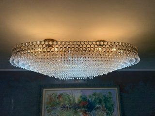 Lámpara de cristal italiana estilo Swarovski