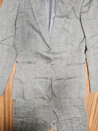 Traje Cortefiel Raya Gris Talla 38