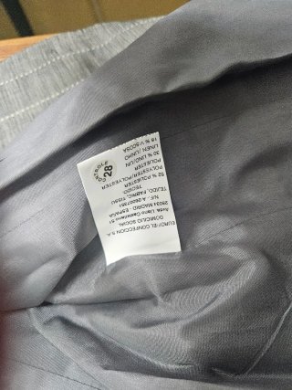Traje Cortefiel Raya Gris Talla 38