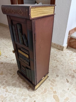 Mueble Vintage CD Estilo Librería Marrón
