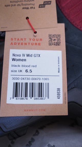 Botas Mammut Nova IV GTX Mujer Talla 40