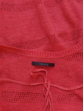 Camiseta lino manga larga IKKS roja