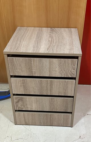 Coppia di Cassettiera in Rovere con 4 Cassetti