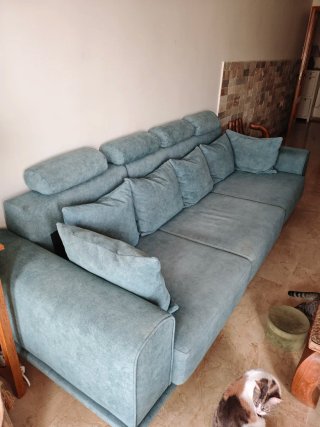 Sofá modular de tapizado aqualine antigatos