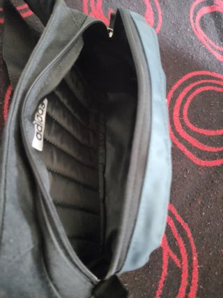 Riñonera Adidas Negra y Azul