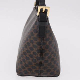 CELINE Macadam Canvas Shoulder Bag PVC Leather
