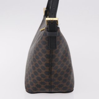 CELINE Macadam Canvas Shoulder Bag PVC Leather