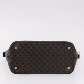 CELINE Macadam Canvas Shoulder Bag PVC Leather