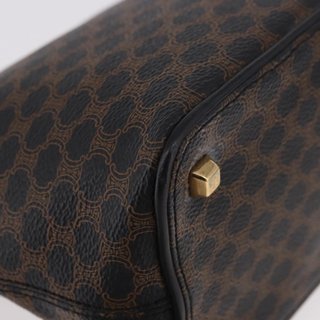 CELINE Macadam Canvas Shoulder Bag PVC Leather