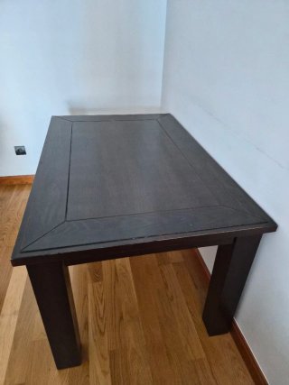 Mesa comedor wengue madera rectangular