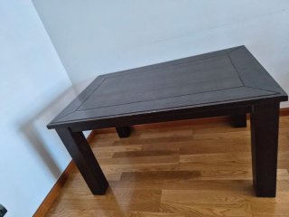 Mesa comedor wengue madera rectangular