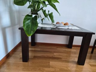 Mesa comedor wengue madera rectangular