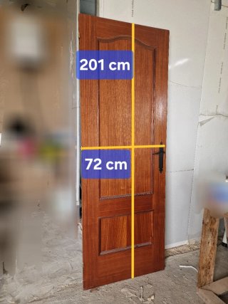 Puerta de paso madera 201x72 cm
