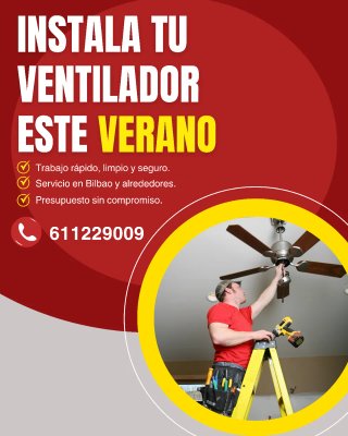 Instalación de ventilador