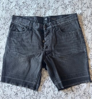 Pantalones cortos H&M Slim Fit negros Talla M