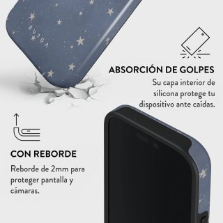Custodia Burga per Samsung Galaxy S22 con stelle e fiocchi di neve