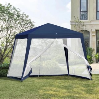 Carpa Azul y Transparente