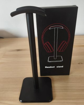 Soporte Auriculares Negro