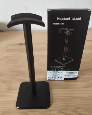 Soporte Auriculares Negro