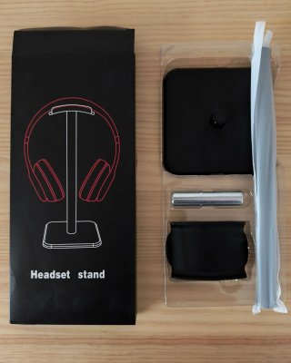 Soporte Auriculares Negro