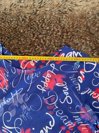 Vestido estampado palabras talla L