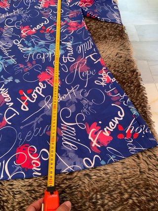 Vestido estampado palabras talla L