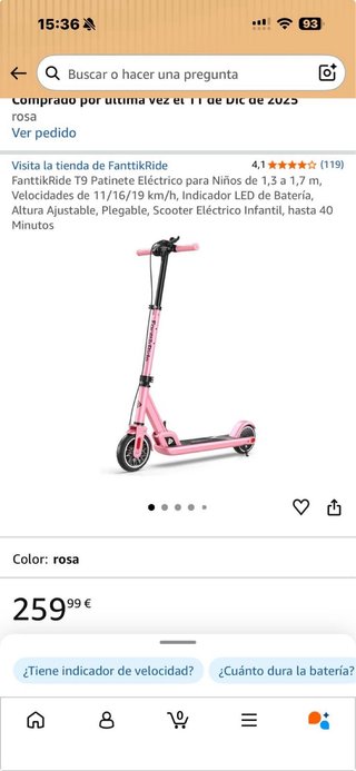 Patinete Eléctrico FanttikRide T9 Niños