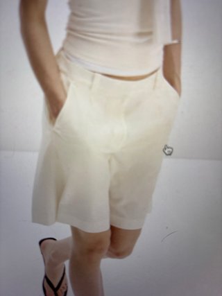 Bermudas crema H&M talla 38 precio original 25.99