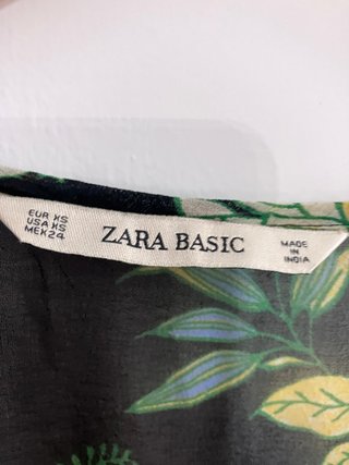 Vestido corto floral ZARA
