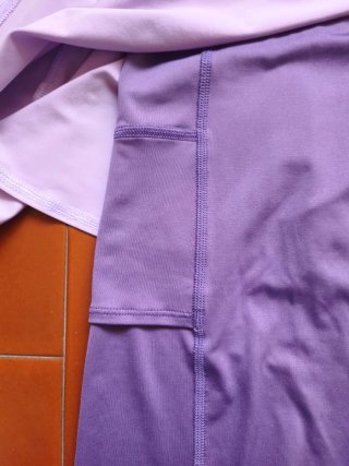 Mizuno pantalone gonna 2in1 taglia M lilla tennis