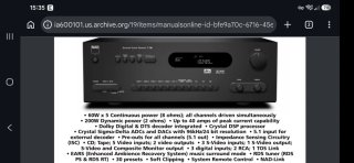 Receptor NAD T 760 Surround Sound