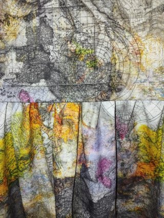 Vestido estampado mapas
