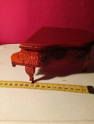 Piano y banqueta miniatura 1/12
