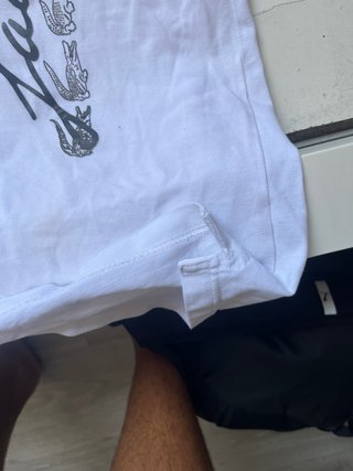 Polo Lacoste Blanco Talla M
