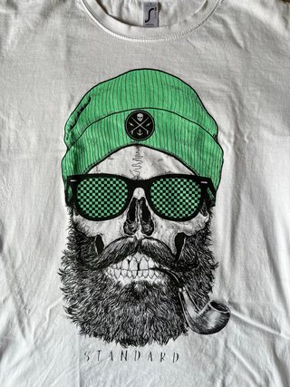 Camiseta Standard Diseño exclusivo Calavera Verde
