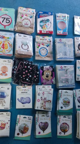 Lote de globos para fiestas