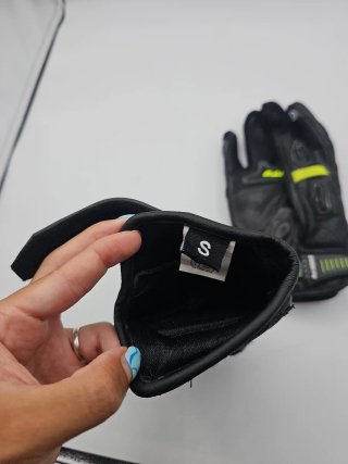 Guantes Moto Mujer Talla S Negros y Amarillos
