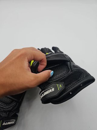 Guantes Moto Mujer Talla S Negros y Amarillos