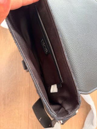 Borsa a spalla Dior nera e grigia nuova