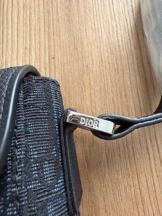 Borsa a spalla Dior nera e grigia nuova