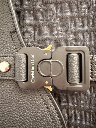 Borsa a spalla Dior nera e grigia nuova