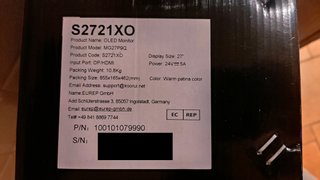 KOORUI S2721X0 monitor QD-OLED 27" 2K (1440p) new!