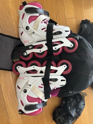 Patines niña Powerslide Talla 35-38 mochila casco