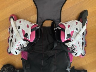 Patines niña Powerslide Talla 35-38 mochila casco