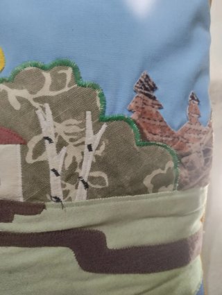 Cojín decorativo paisaje ruso