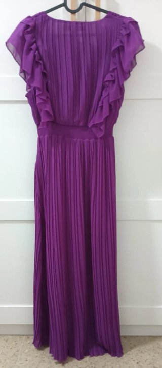 Vestido morado ZARA talla S