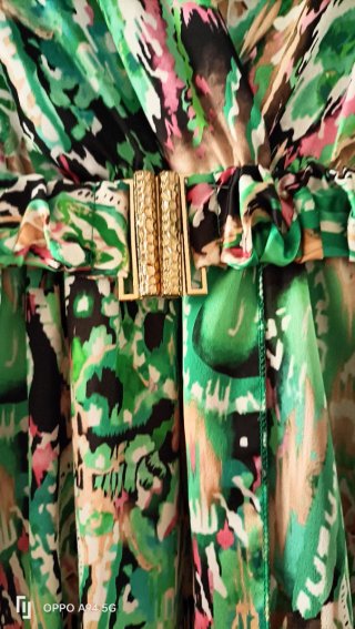 Abito lungo donna fantasia multicolore