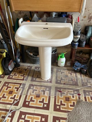 Lavabo Roca Dama Beige Porcelana