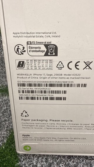 iPhone 17 256gb Green - Nuovo Sigillato Gar. 24M